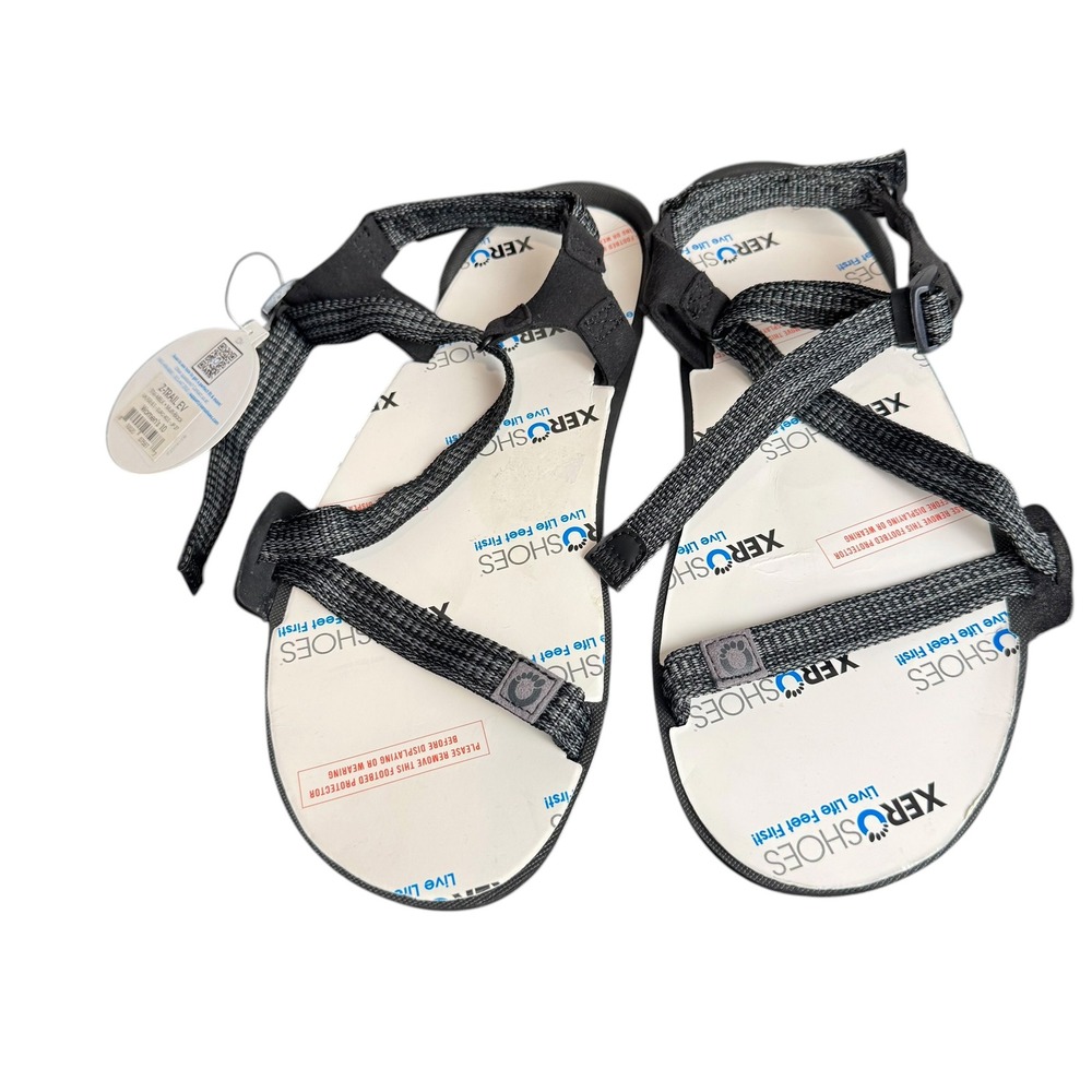 Xero Shoes Z-Trail EV Womens 10 Minimalist Barefoot Sandals Multi-Black TTW-MBLK